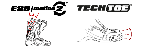 ESO|Motion2® adjustment system and TechToe® protection technologies