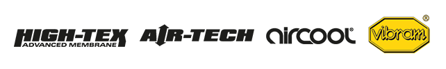 Technologies High-Tex Advanced Membrane™, Air-Tech™, AIRCOOL® et Vibram®