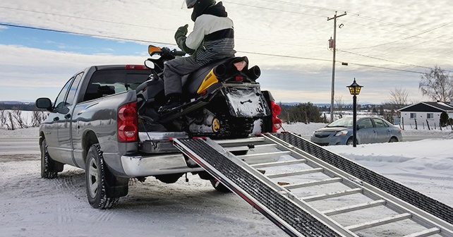 Caliber Ramp PRO - Product Review - Snowmobile Unloading