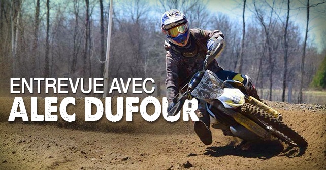 Alec Dufour coureur de motocross